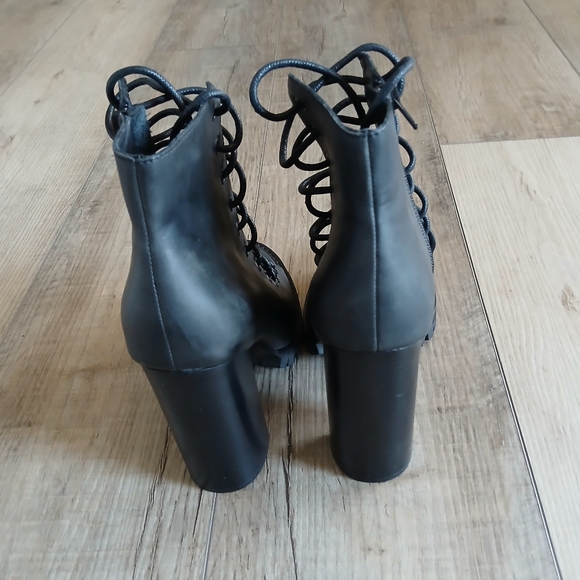 New Jeffrey Campbell Palermo x Free People black leather boots. Size 8.5 - Picture 5 of 9